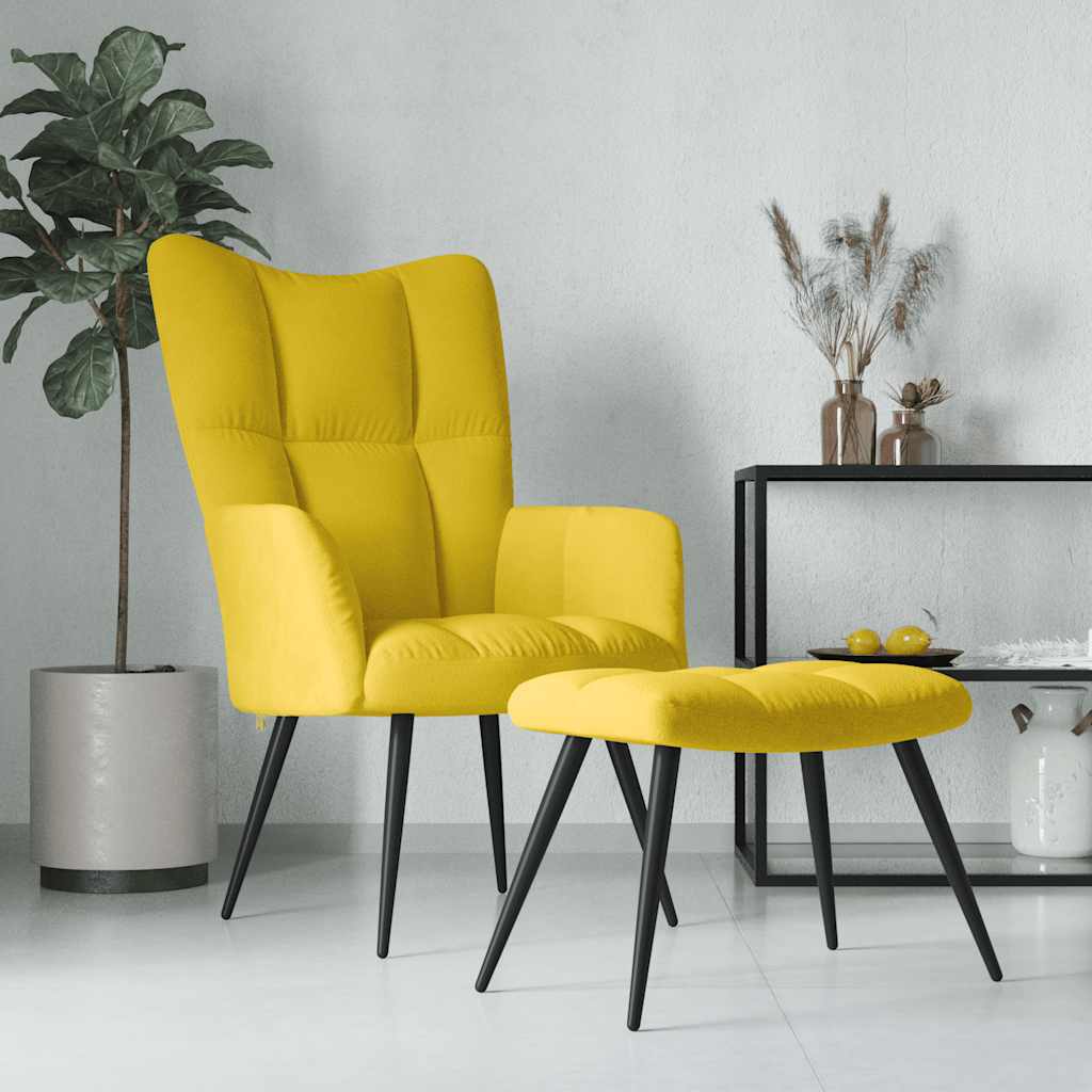 Relaxstoel Met Voetenbank Fluweel