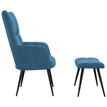 Relaxstoel Met Voetenbank Fluweel