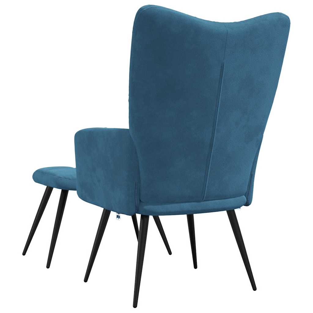 Relaxstoel Met Voetenbank Fluweel