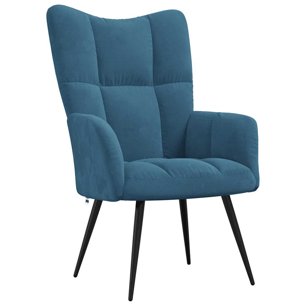 Relaxstoel Met Voetenbank Fluweel