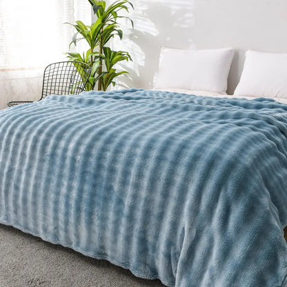 Zachte fleecedeken met koraalprint