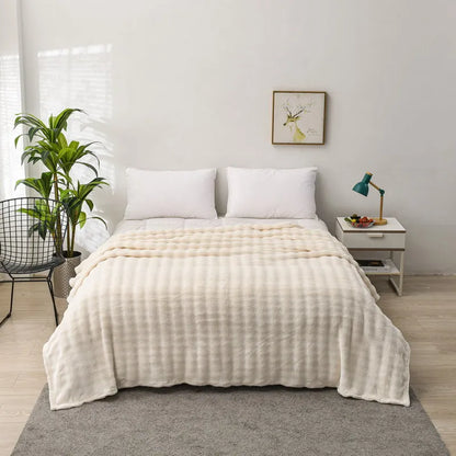 Zachte fleecedeken met koraalprint